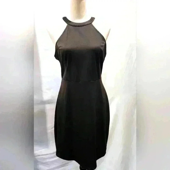 Lyrur black sleeveless mini with lace dress size 8 D809999 - Picture 4 of 7